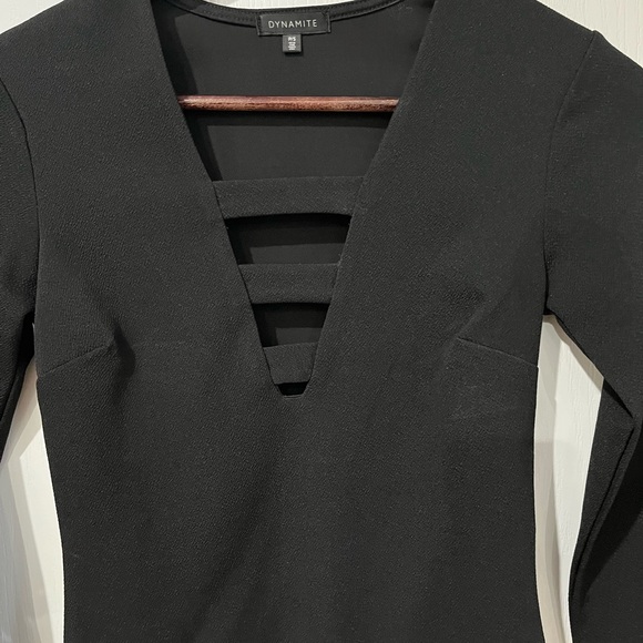 Dynamite black long sleeve bodysuit size small - Picture 3 of 10
